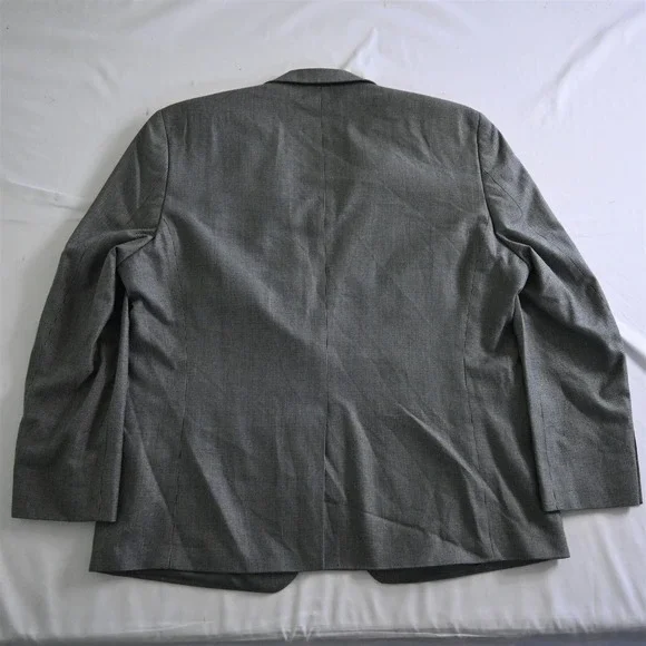 Lauren Ralph Lauren 46R Gray Nailshead Mens Blazer Sport Coat Jacket